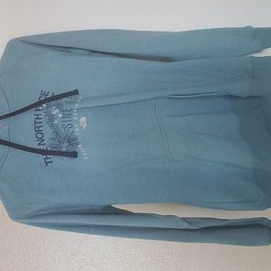 Blue north face hoodie